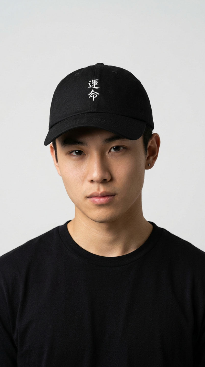 Yūjin Clothing Destiny Hat, stylish headwear with a modern design, featuring a comfortable fit and trendy look.