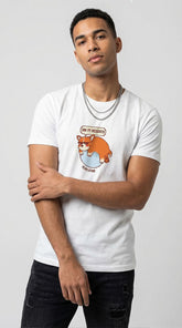Yūjin Clothing Incognito Corgi Dog T-Shirt featuring a playful corgi graphic on a casual cotton tee.