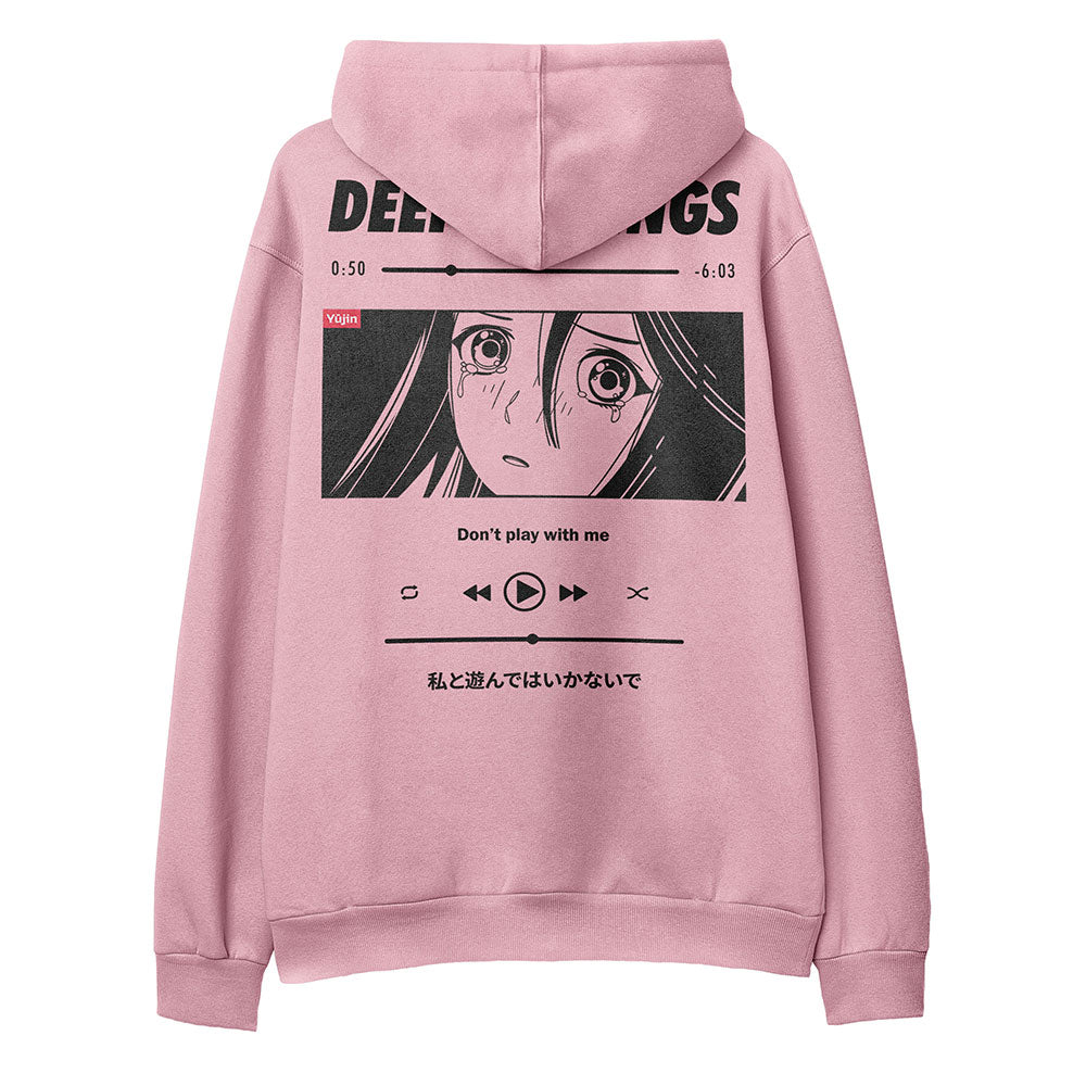Yūjin Clothing Deep Feelings hoodie featuring a soft fabric, stylish design, and comfortable fit, ideal for casual wear.