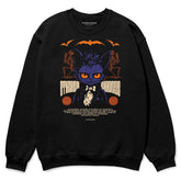 Yūjin Clothing Ethereal Shadows cat sweatshirt featuring a soft fabric with a shadowy cat design on the front.
