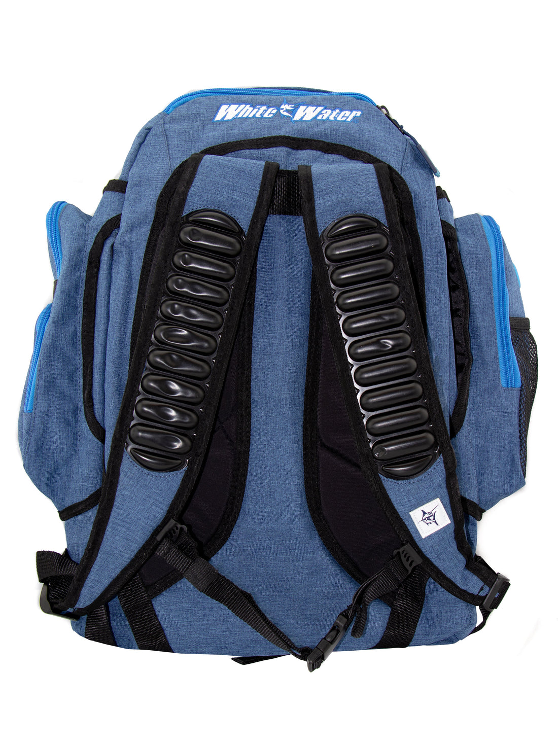 White Water Life Day Trip Backpack showing a simple, durable outdoor backpack with multiple compartments and adjustable straps.
