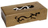 Spun Bamboo tissue box with natural bamboo finish designed to hold standard tissue packs in a decorative home accessory