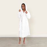 Unisex Ultraplush Australian Cotton bathrobe by Italic, showing plush fabric and relaxed fit on a neutral background.