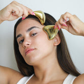 Gold Cryo Toning Tools by Beautology Lab, featuring sleek metal design for facial and body contouring treatments.