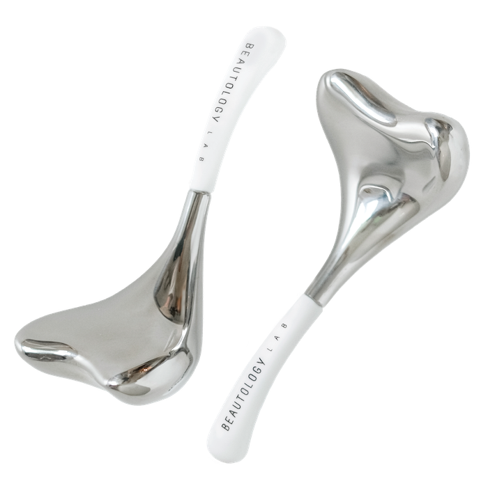 Gold Cryo Toning Tools by Beautology Lab, featuring sleek metal tools for facial and body cryotherapy treatments.