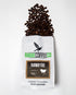 Medium roast coffee bag from Birdie Coffee Company labeled Fairway Fuel, featuring a green and brown packaging design.