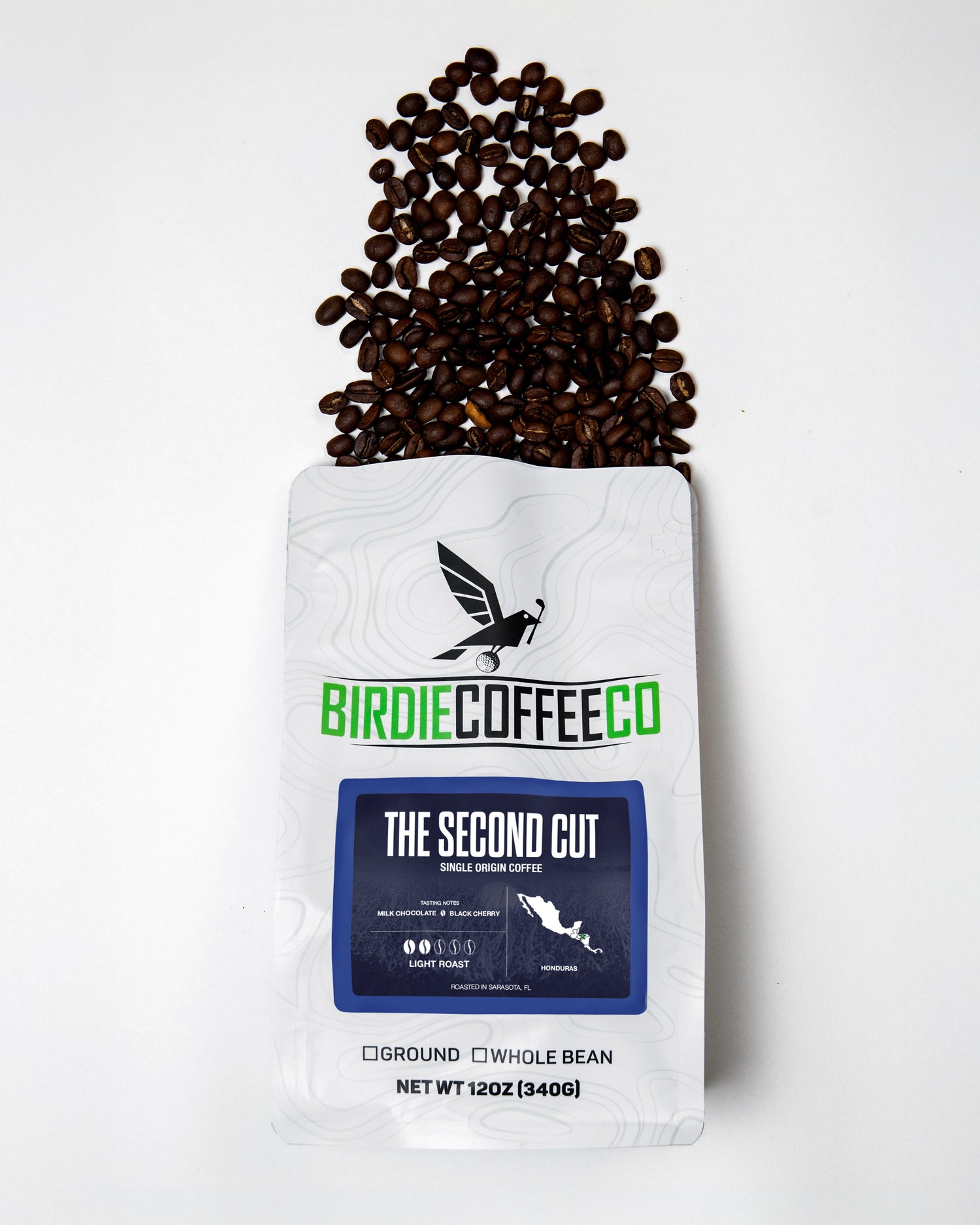 Light roast coffee bag from Birdie Coffee Company&