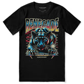 Yūjin Clothing Renegade cat T-shirt featuring a stylish graphic design on a comfortable cotton fabric