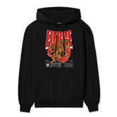 Yūjin Clothing Fierce Tiger hoodie featuring a bold tiger graphic on soft, comfortable fabric for stylish casual wear.