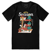 Yūjin Clothing Joyful Season T-Shirt featuring a colorful, cheerful design, soft fabric, and casual fit for comfortable everyday wear.