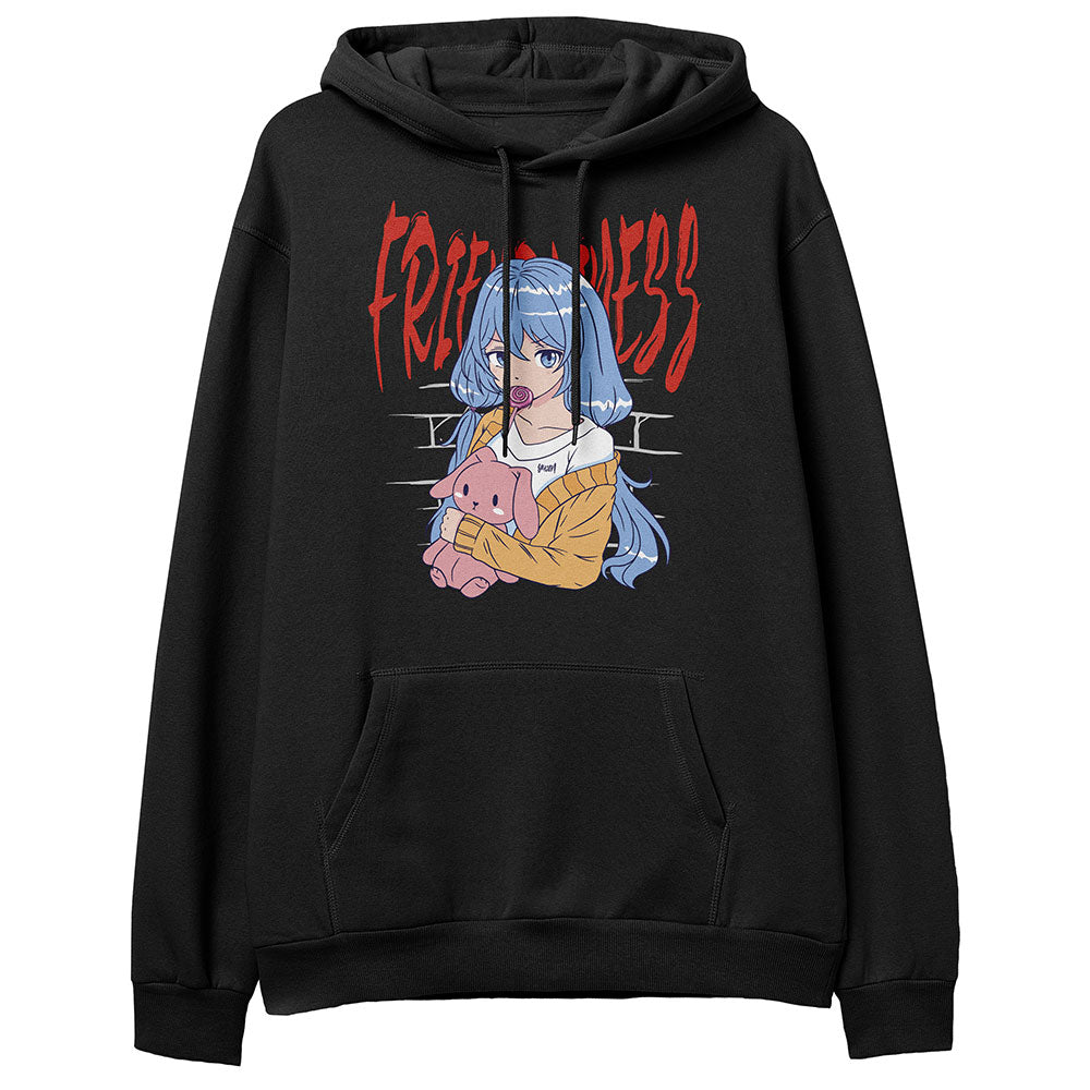 Yūjin Clothing Friendless Premium Hoodie with a comfortable fit and stylish design, featuring a soft fabric and hooded style.