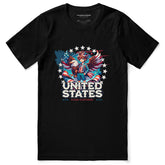 Yūjin Clothing July 4th T-Shirt featuring a patriotic eagle and boy graphic on soft cotton fabric.