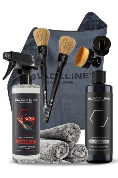 Blackline Car Care BLACKLINE® Slim Twisted-Loop Drying Towel draped over a car for effective, gentle vehicle drying.