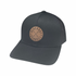 Black BLACKOUT BARBELL Renegade Snapback hat with black on black design, featuring a flat brim and adjustable strap.