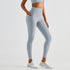 Blackout Barbell Koa Legging in Comet color, close-up view of stylish, high-waisted athletic leggings with logo details
