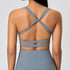 Blackout Barbell Vera bra featuring soft fabric, adjustable straps, and supportive design for comfortable everyday wear.