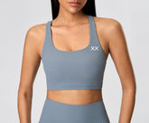 Blackout Barbell Vera bra featuring adjustable straps and padded cups, designed for comfortable everyday wear.