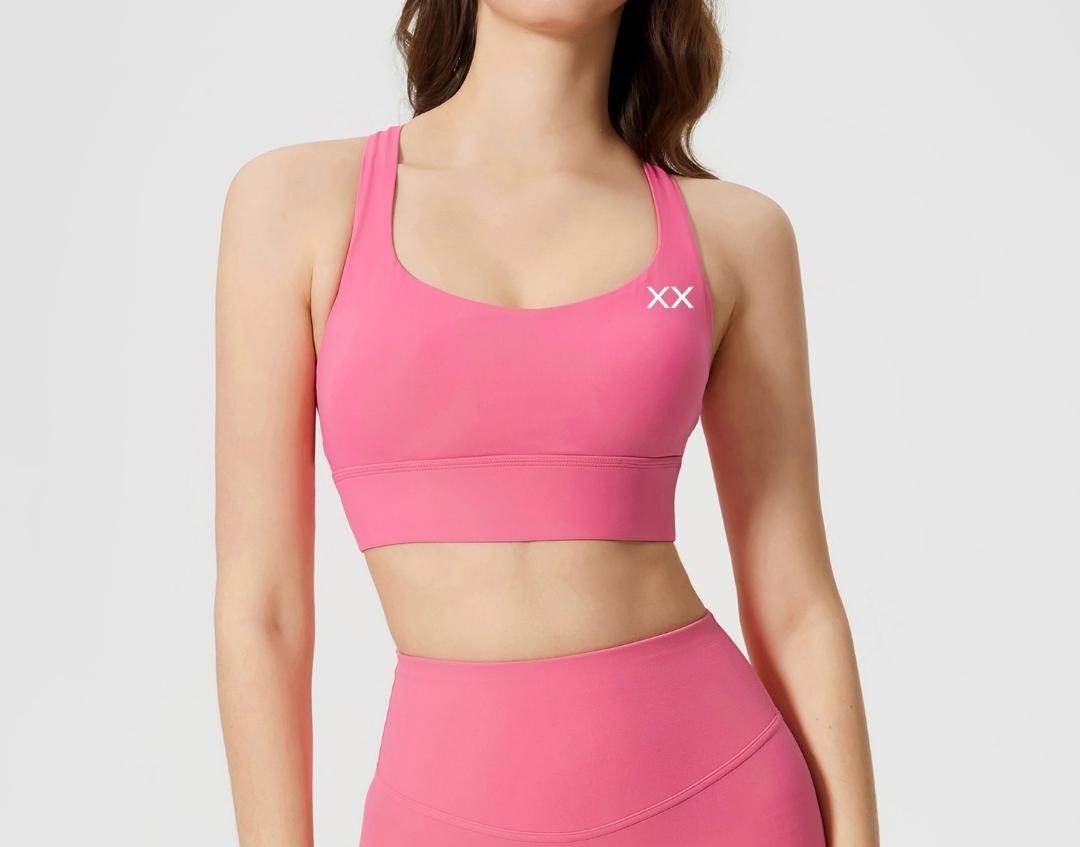 Blackout Barbell Ryla Bra featuring smooth fabric, supportive design, and adjustable straps for comfortable fit.