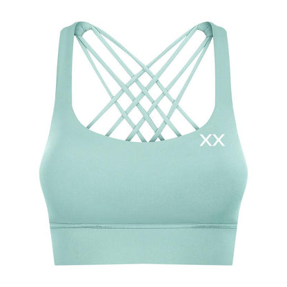 Mint Ryla Bra by BLACKOUT BARBELL featuring soft fabric, adjustable straps, and a sleek, modern design.