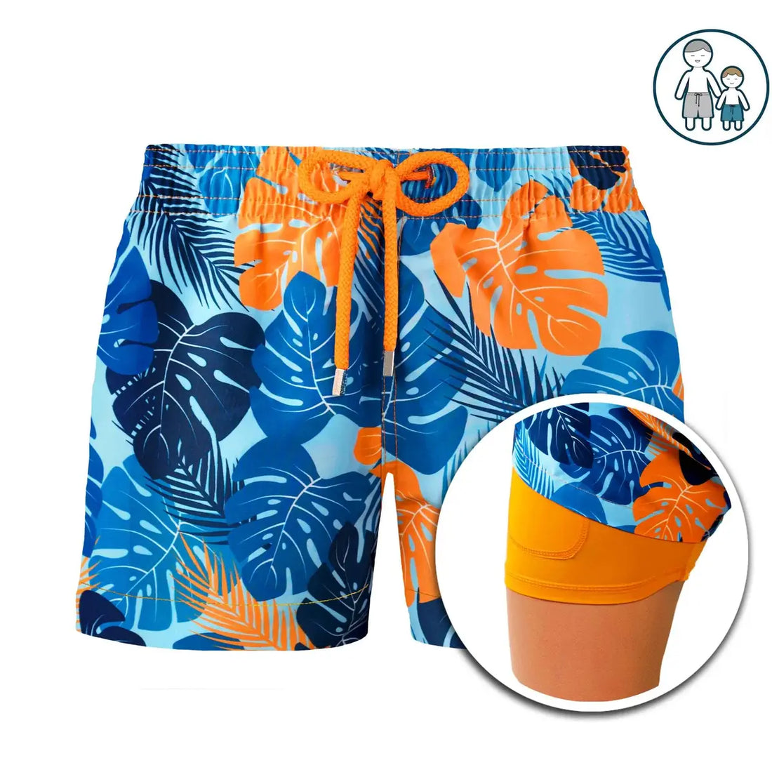 Boys Hybrid Swim &amp; Play Shorts – Blue Jungle