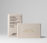 Bravo Sierra face and body cleansing bar, natural soap bar for gentle cleansing of face and body skin.