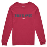 Yūjin Clothing Bushido long sleeve T-shirt featuring a graphic design with Japanese-inspired artwork and comfortable fabric.
