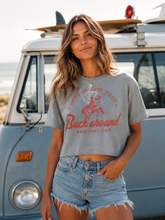 Women’s graphic T-shirt by Fitkitty Culture featuring Western-inspired design with "Buck Around and Find Out" text on a casual fit tee.