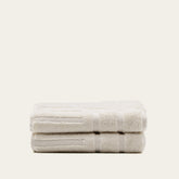Italian Italic Capri Australian Cotton Bath Towel hanging, soft and plush, in a neutral color, showcasing high-quality home bath essentials.