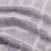 Swatch of Italic Capri Australian Cotton Bath Towels in lilac, showcasing soft, plush fabric and luxurious texture.