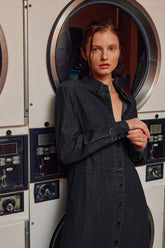 Fitkitty Culture denim shirt dress, casual women&