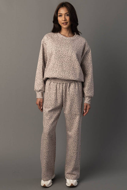 Blush Leopard Sweatpants