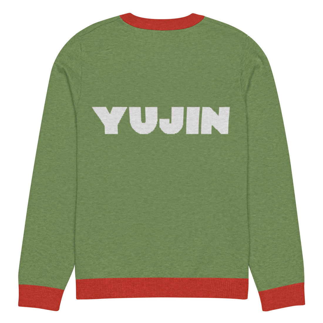 Yūjin Clothing Christmas Hater Cat sweatshirt featuring a cozy, festive design with a cat graphic on a comfortable fabric.