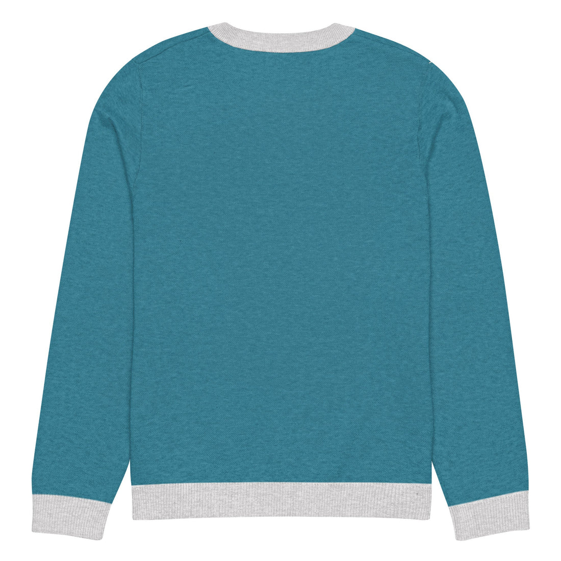 Yūjin Clothing Future Warrior knitted sweatshirt featuring a stylish design and comfortable fit, shown in a close-up image.