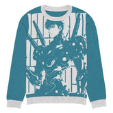 Yūjin Clothing Future Warrior knitted sweatshirt with a modern design, featuring a cozy knit fabric and stylish fit.