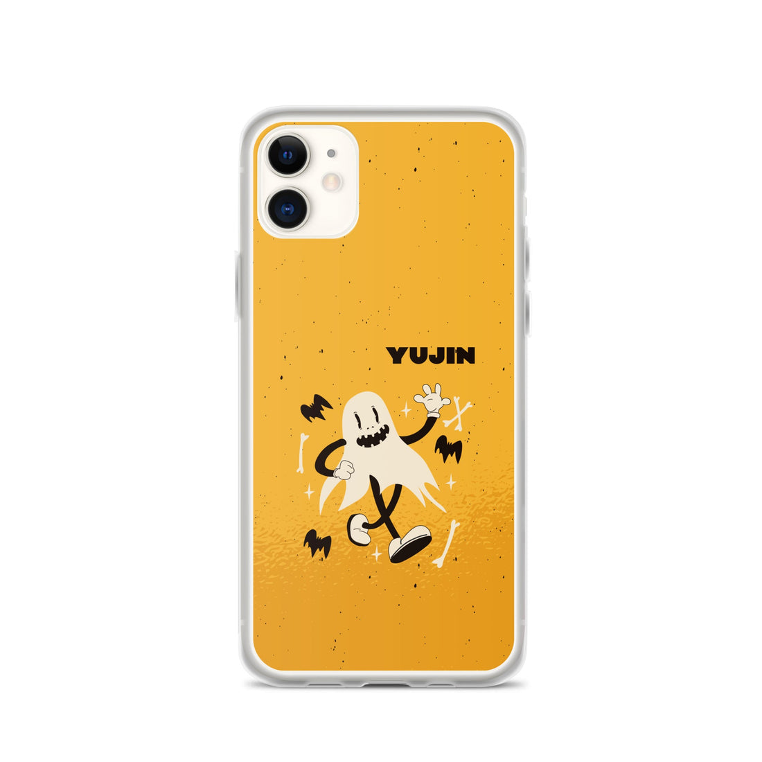 Halloween Ghost iPhone® case featuring a spooky ghost design on a protective phone cover by Yūjin Clothing