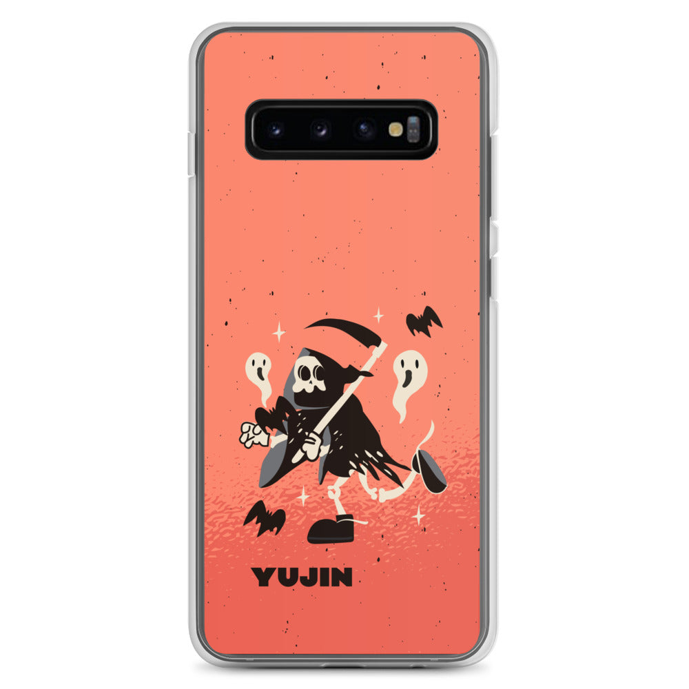 Yūjin Clothing Halloween Grim Reaper Samsung phone case with spooky reaper design and protective slim profile.