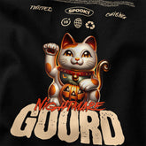 Yūjin Clothing Gourd Nightmare Cat T-Shirt featuring a colorful cat graphic on a casual cotton T-shirt.