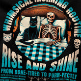 Yūjin Clothing Good Morning Cat T-Shirt featuring a cozy cat graphic on a casual cotton tee.