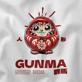 Yūjin Clothing Gunma T-Shirt featuring a casual fit with a graphic design, made from soft cotton fabric for comfortable wear.