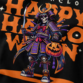 Yūjin Clothing Samurai Halloween T-Shirt featuring a detailed samurai design, perfect for Halloween costumes or themed casual wear.