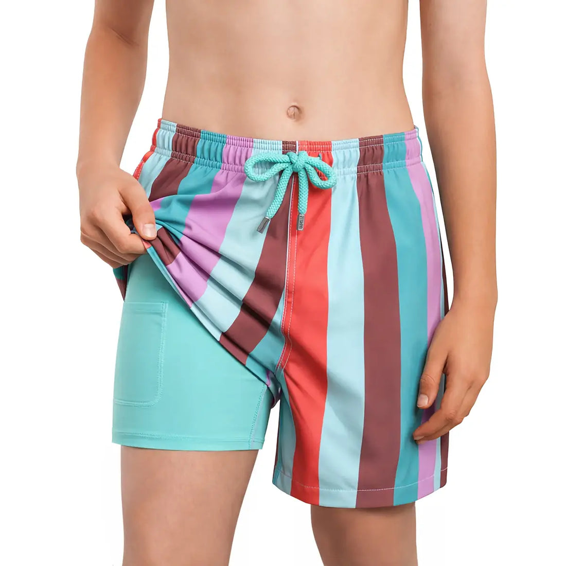 Boys Hybrid Swim &amp; Play Shorts – Coastal Cabana - Zest