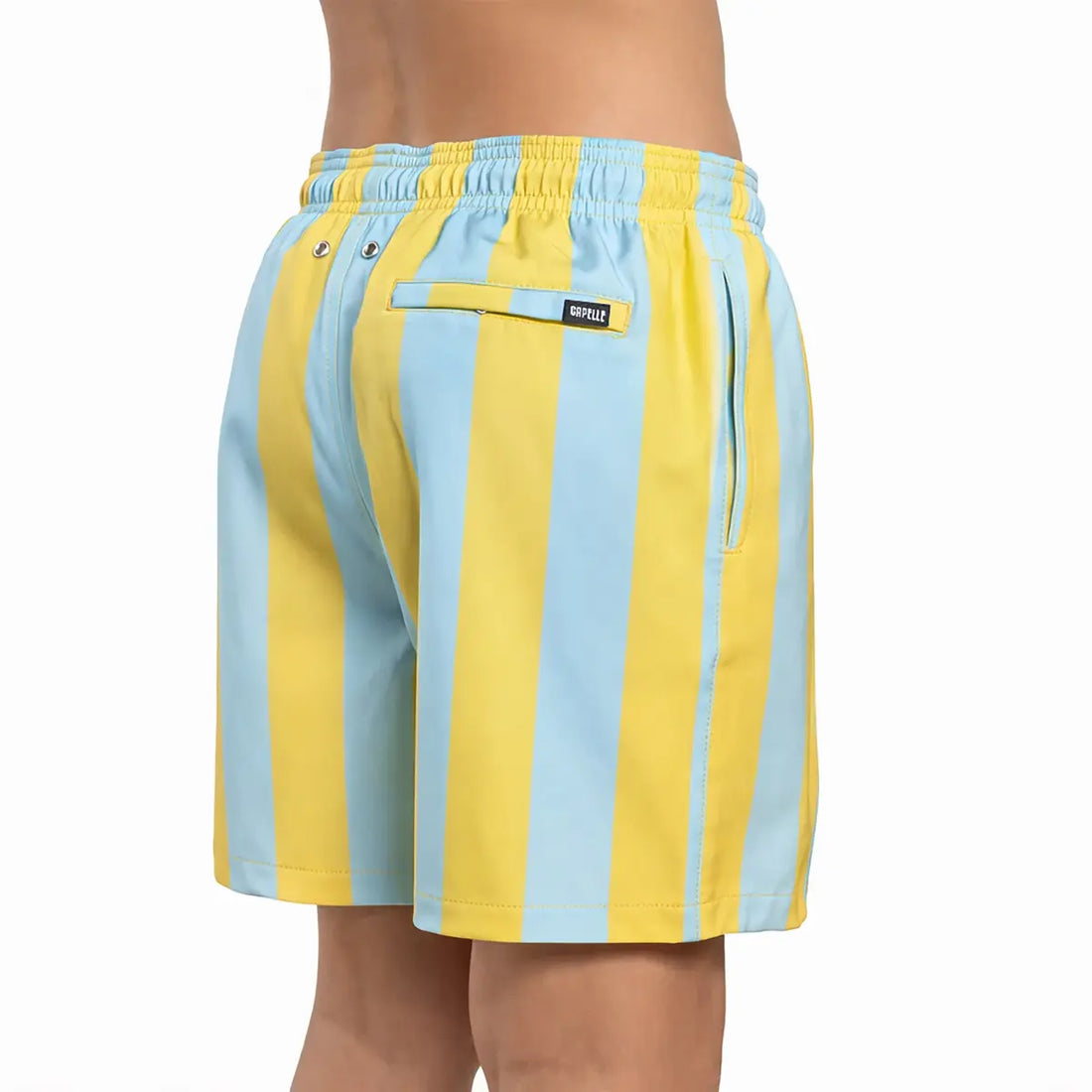 Boys Hybrid Swim &amp; Play Shorts – Coastal Cabana - Sun and Sky