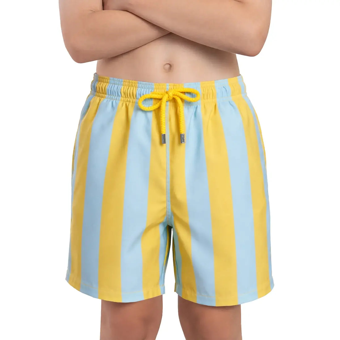 Boys Hybrid Swim &amp; Play Shorts – Coastal Cabana - Sun and Sky