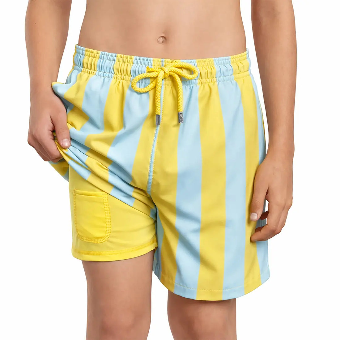 Boys Hybrid Swim &amp; Play Shorts – Coastal Cabana - Sun and Sky