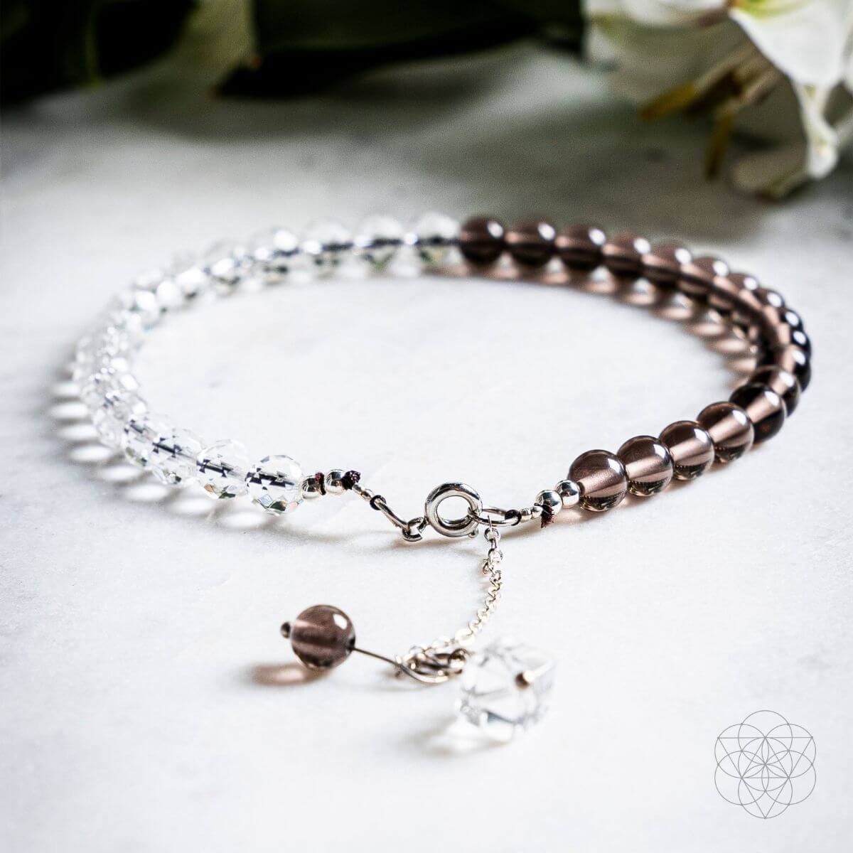 Conscious Items Energy Shield Anklet featuring a delicate chain and charm, designed to add stylish protection to the ankle.