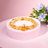 Citrine bracelet from the 365 Days of Brilliance collection by Conscious Items, featuring polished yellow gemstone beads.