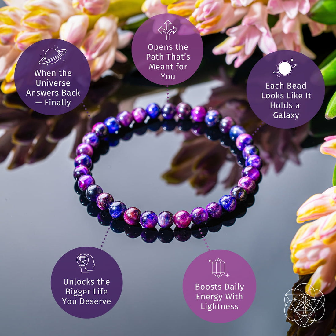 All-Galaxy Tiger’s Eye bracelet by Conscious Items featuring 6mm beads, designed as a Destiny Activator jewelry piece.