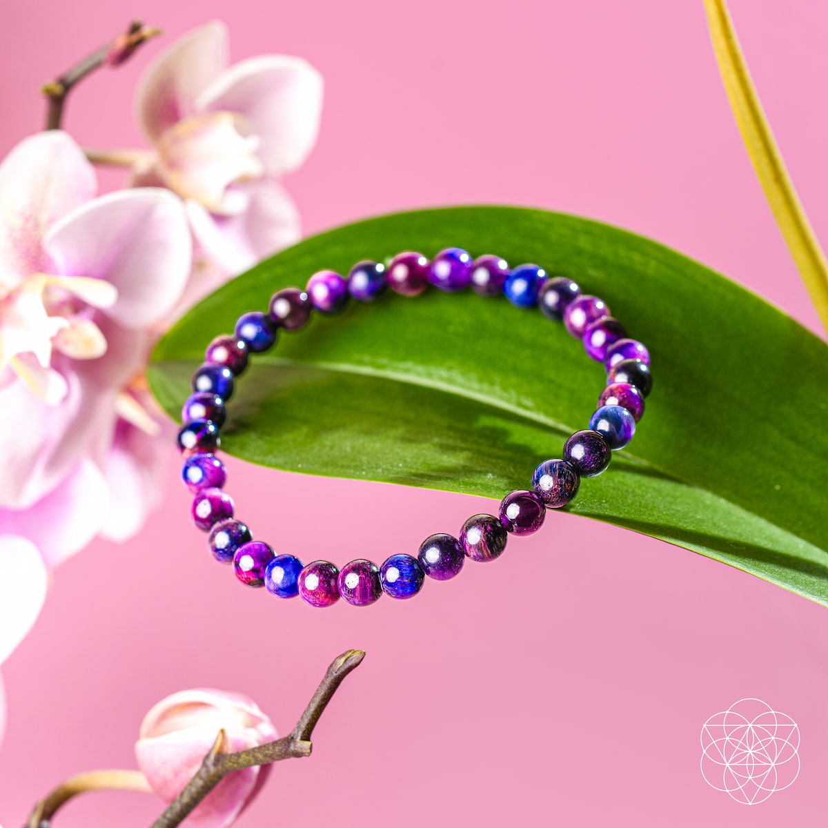 All-Galaxy Tiger’s Eye bracelet by Conscious Items, 6mm beads, featuring a striking tiger’s eye gemstone bracelet.