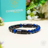Conscious Items Stress Less Aura Protection Bracelet with beads and charms designed for positive energy and stress relief.