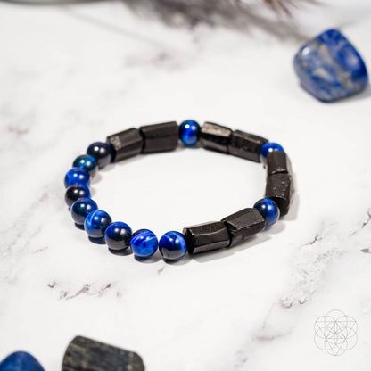 Conscious Items Stress Less Aura Protection Bracelet featuring a beaded design with calming and protective gemstone accents.